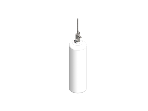 DP4 Cylinder and wall mount bracked (unpressurized )